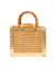 BOLSA ISLA DIANA MÉDIA EM COURO NATURAL E PALHA INDIANA - REF 162056 - Mini Store Acessórios