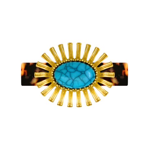 PRESILHA GOLD TURQUESA - REF 165578 - comprar online