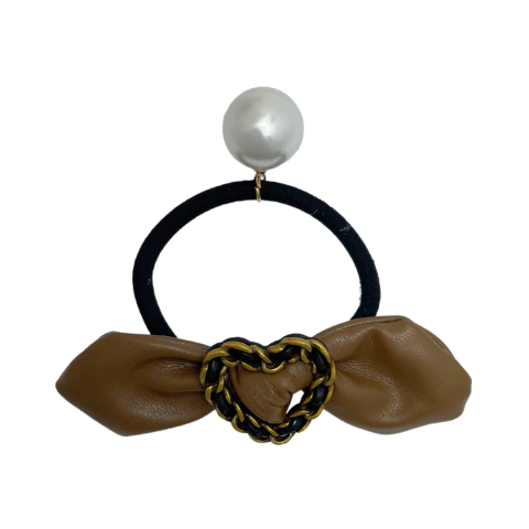 ELÁSTICO DE CABELO COURO HEART - REF 160974