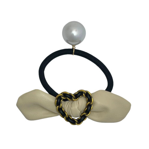 ELÁSTICO DE CABELO COURO HEART - REF 160974 na internet