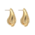 BRINCO SEMIJOIA GOTA HAILEY COM FIO STRASS - REF 161158