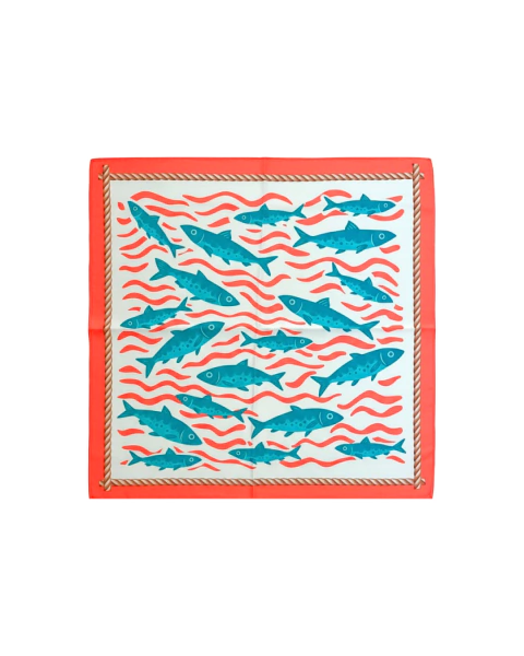 LENÇO 50X50 SARDINHA - REF 171289