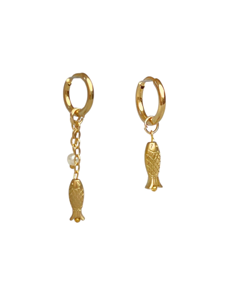 BRINCO ARGOLA PEIXE ASSIMÉTRICO - REF 170827 - comprar online