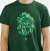 Camiseta guerreiro indígena masculina - verde - comprar online