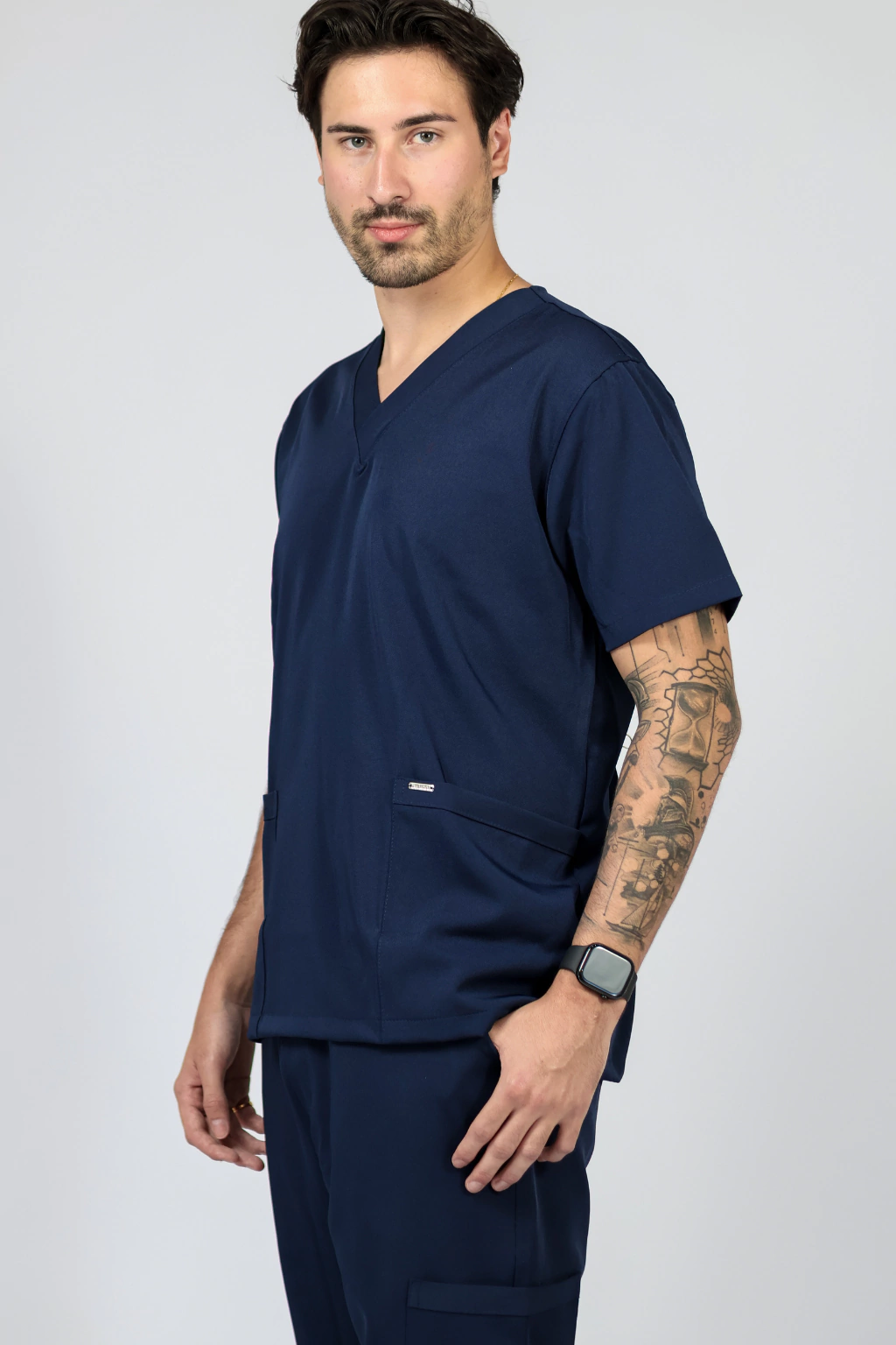 Scrub College Masculino Azul Marinho