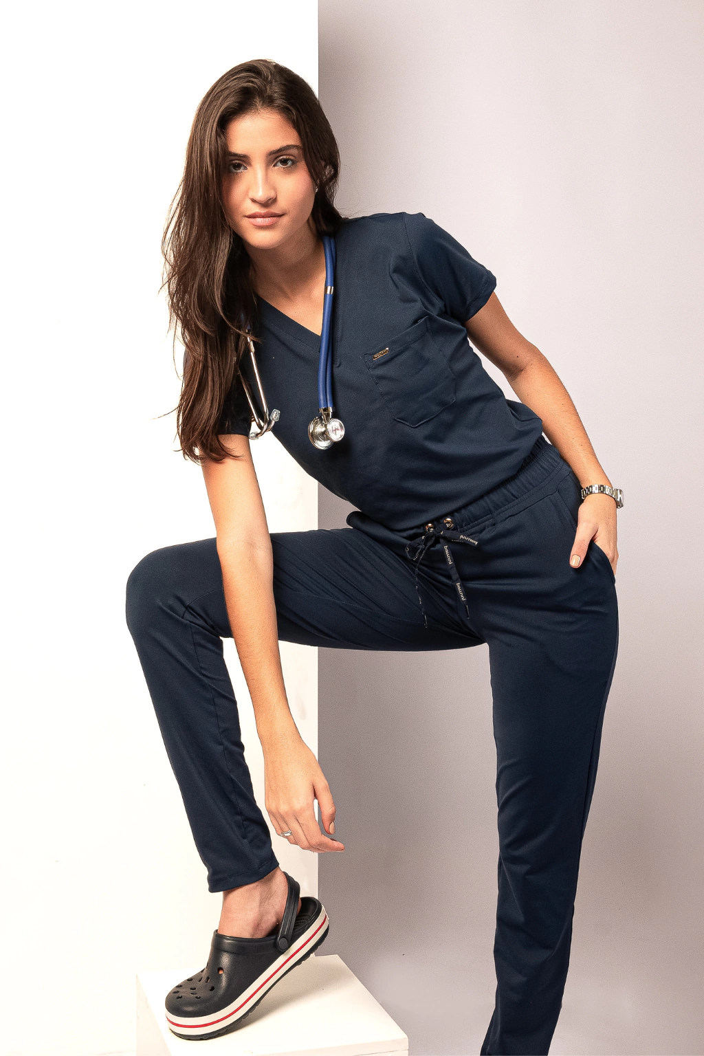 Scrub Ana Feminino Azul Marinho