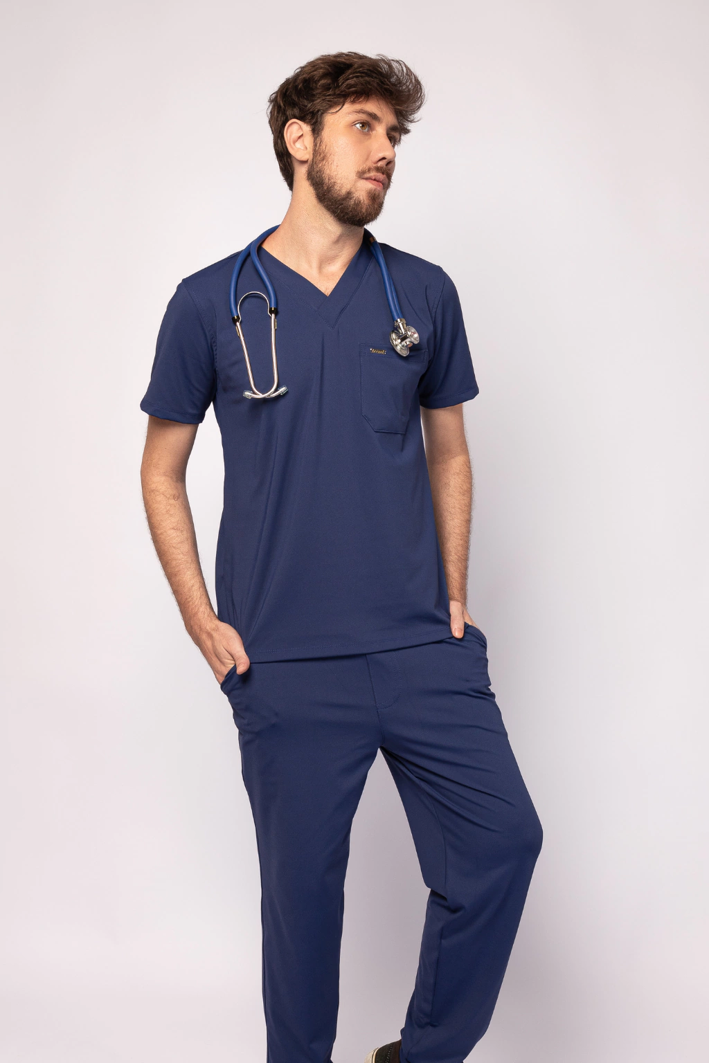 Scrub Fit Masculino Azul Marinho
