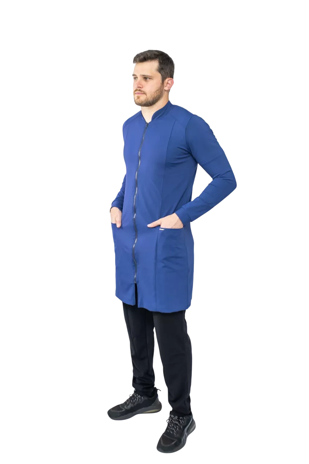 Jaleco Fit Masculino Azul Marinho
