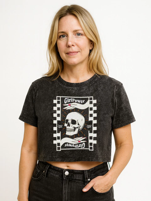 Cropped Skull Power - comprar online