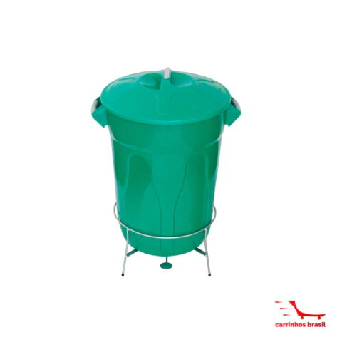LIXEIRA 100 lts c/pedal metálico 100 Lts E8G
