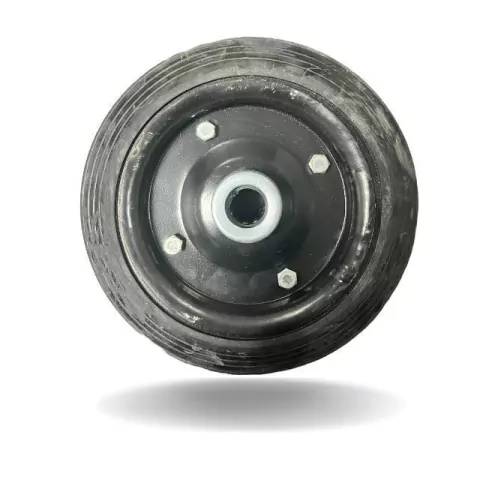 Roda borracha R 9200 R , Eixo 7/8" Cap.150kg