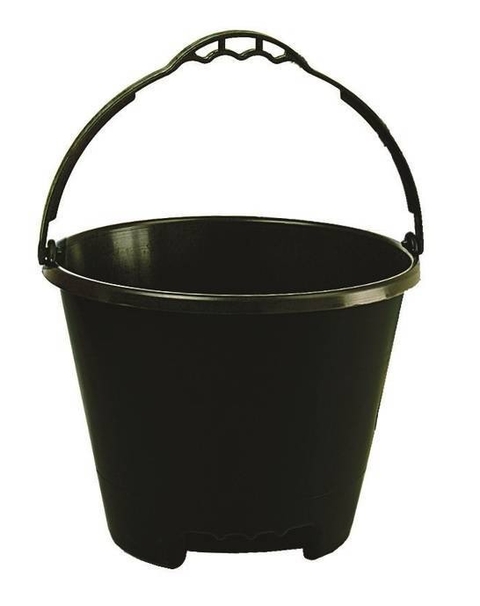 BALDE PLÁSTICO PRETO 12L