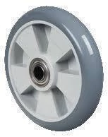 Roda 916 BPN 7/8 em borracha termoplástica