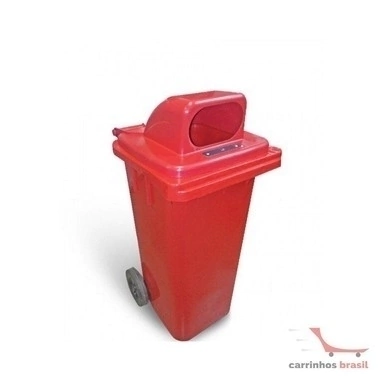 Lixeira 120 lts tampa chaminé C123