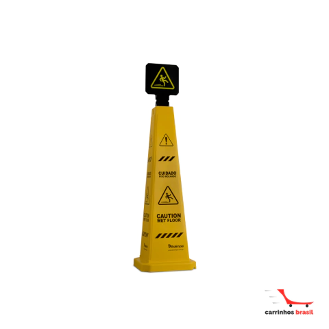 Cone Sinalizador Com Placa (Caixa com 4 cones e 4 placas- mesmo dizer)