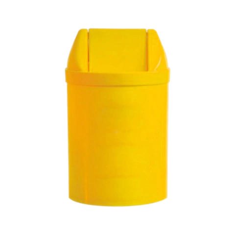 CESTO 30X24 14L LARANJA TAMPA BASC E ADESIVO