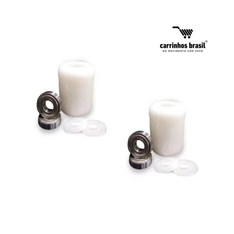 2 RODA CARGA NYLON PALETEIRA PALETRANS 80X100 C/ROLAMENTO - comprar online