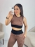 CONJ FITNESS REGATA CANELADO BICOLOR NUDE C PRETO - loja online