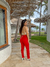 1009778 CALÇA BENGALINE PREMIUM C CINTO VERMELHO - comprar online