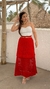 1009823 SAIA MIDI TRICOT VERMELHO - comprar online