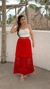1009823 SAIA MIDI TRICOT VERMELHO