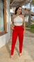 1009778 CALÇA BENGALINE PREMIUM C CINTO VERMELHO na internet
