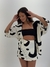 Imagem do CONJ KIMONO+SHORT SAIA ORGÂNICO MARROM