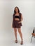CONJ COLETE + SHORT LINHO MARROM - Conceito Feminino