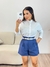SHORT LINHO MARIANA AZUL na internet