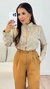 CAMISA BOTÃO LISTRAS NUDE - comprar online