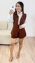 CONJ COLETE + SHORT LINHO MARROM - comprar online