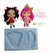 Molde de Silicone Cabelinhos Cute 2