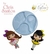 Molde de Silicone Cabelinhos Cute 3