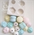 Molde de Silicone Macaron e Suspiros Grande e Beijinho