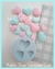Molde de Silicone Trio Coração Cute Col. Cogumelo de EVA