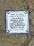 Imagen de Azulejo Frase ¨Nada te turbe¨ azul 20x20