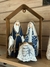 Pesebre Sagrada Familia azul II 20cm - - comprar online