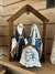 Pesebre Sagrada Familia azul II 20cm -