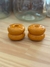 Porta vela doble amarillo - comprar online