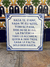 Azulejo Frase ¨Nada te turbe¨ azul 20x20 - comprar online