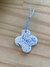 Cruz de ceramica cuadrada salpicado azul - comprar online