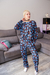 PIJAMA LARGO ADULTO MANGA LARGA FULL ESTAMPA COD 5