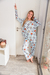 PIJAMA LARGO ADULTO MANGA LARGA FULL ESTAMPA COD A10 - comprar online