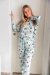 PIJAMA LARGO ADULTO MANGA LARGA FULL ESTAMPA COD A11 - comprar online