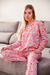 PIJAMA LARGO ADULTO MANGA LARGA FULL ESTAMPA COD A16 - tienda online