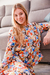 PIJAMA LARGO ADULTO MANGA LARGA FULL ESTAMPA COD A15 - comprar online