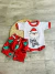 LINEA BABY - PIJAMA BODY + PANT SHORT PAPA NOEL 1