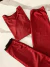 PIJAMA MORLEY ENCAJE 2 PIEZAS { ROJO } en internet