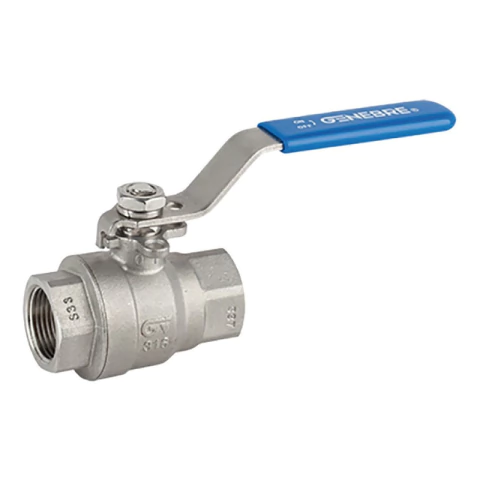 Válvula Esférica Genebre Acero Inoxidable Aisi 316 De Ø 3/4 Gramabi Art. 2014 Llave 2 Cuerpos Roscada Olla Cerveza Pn63 Sí