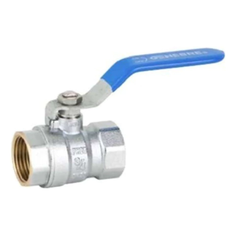 Válvula Esférica Genebre Bronce Cromado De Ø 1 1/4 Gramabi Art 3028 Roscada Llave Riego Agua Caliente Y Fria Reforzada